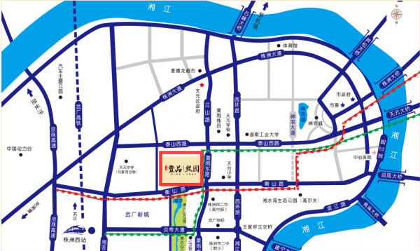 位于天元区的武广新城,凭借良好的区域规划定位,预计将成为又一个株洲